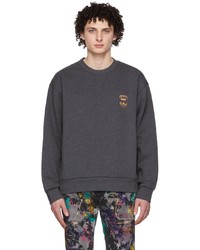 Dolce & Gabbana Grey Embroidery Sweatshirt