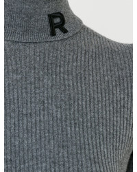 Rochas Roll Neck Ribbed Sweatshirt