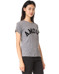 Zadig & Voltaire Amour Distressed Tee