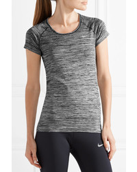 Nike Paneled Dri Fit Stretch T Shirt Anthracite