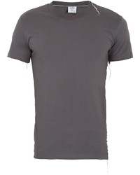 Vetements X Hanes Asymmetric Detail Cotton T Shirt