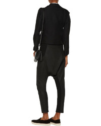 Y-3 Adidas Originals Paneled Ribbed Knit And Wool Blend Tapered Pants
