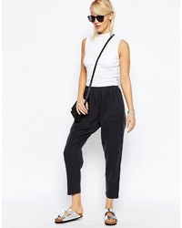 Asos Collection Washed Casual Tapered Peg Pants