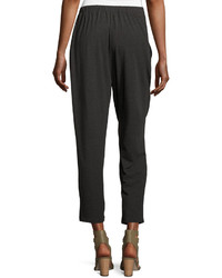 Eileen Fisher Drawstring Slouchy Jersey Pants