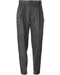 Kolor Lace Panel Tapered Trousers