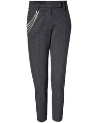 Brunello Cucinelli Stretch Cotton Pants With Chain Detail