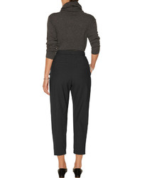 Brunello Cucinelli Wool Blend Tapered Pants