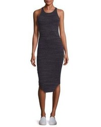 Charcoal Textured Bodycon Dress