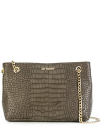 Love Moschino Textured Leather Tote Bag