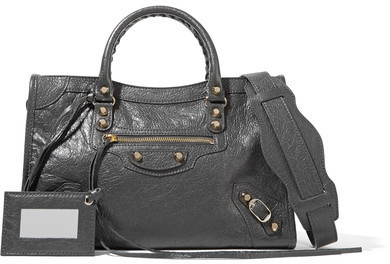 Balenciaga city bag in dark grey leather