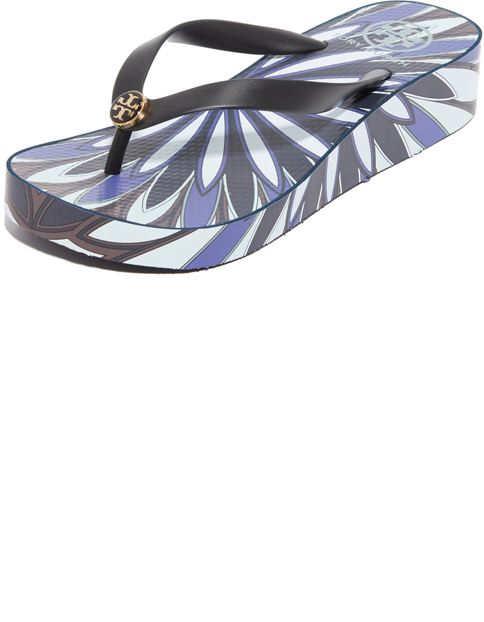 Tory burch thandie wedge cheap flip flops