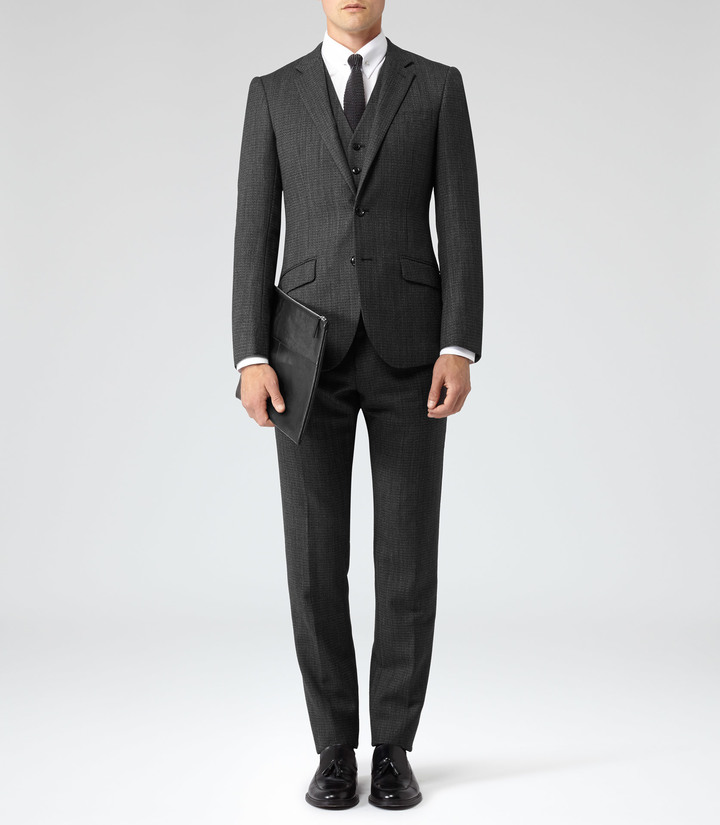 Reiss Malcolm Three Piece Wool Suit, $935 | Reiss | Lookastic