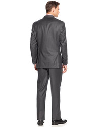MICHAEL Michael Kors Michl Michl Kors Suit Charcoal Track Stripe Vested