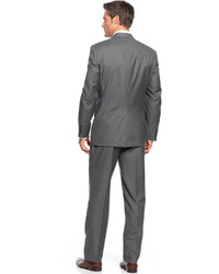 Lauren Ralph Lauren Solid Charcoal Pure Wool Vested Classic Fit Suit