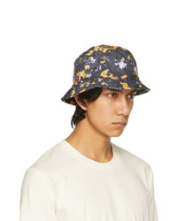 McQ Grey And Yellow Bucket Hat