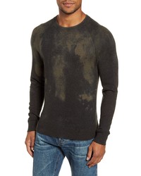 Charcoal Tie-Dye Crew-neck Sweater