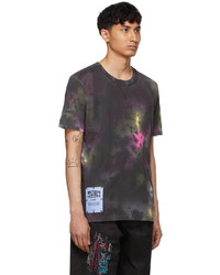 McQ Black Coverstitch T Shirt