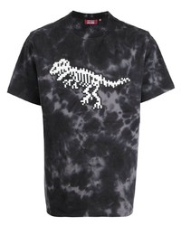 Mostly Heard Rarely Seen Dinosaur Print Tie Dye T Shirt