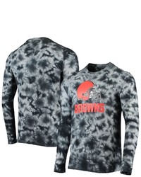 New Era Black Cleveland Browns Tie Dye Long Sleeve T Shirt At Nordstrom
