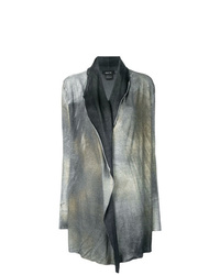 Charcoal Tie-Dye Open Cardigan