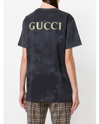 Gucci Acdc Print Tie Dye T Shirt