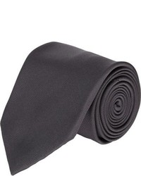 Brioni Faille Tie Black