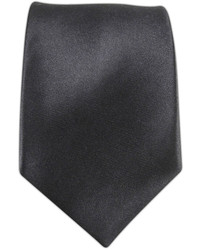 The Tie Bar Solid Satin Charcoal