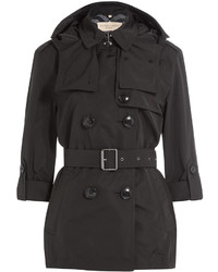 Burberry Brit Knightsdale Short Hooded Trench Coat