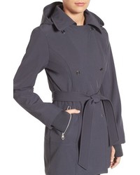 Jessica Simpson Double Breasted Soft Shell Trench Coat