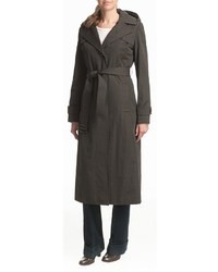 Ellen Tracy Outerwear Trench Coat Quilted Liner Full Length