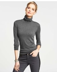 Ann Taylor Wool Blend Turtleneck Sweater