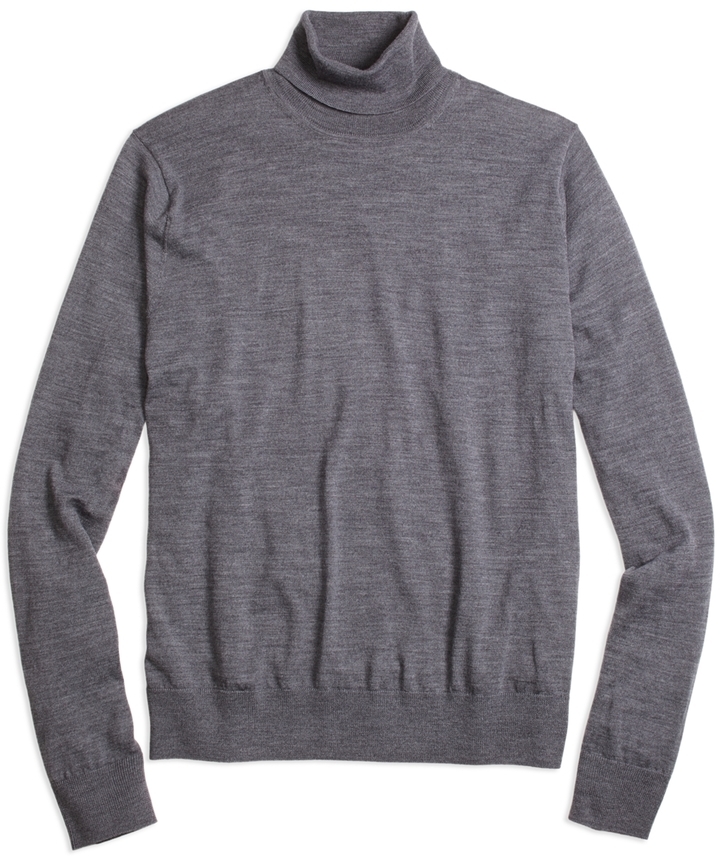 Brooks Brothers Saxxon Wool Turtleneck Sweater, $50 | Brooks Brothers ...