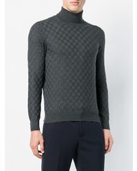 Tagliatore Checkerboard Knit Sweater