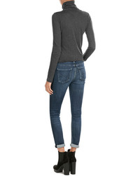 Majestic Cotton Turtleneck Pullover With Cashmere
