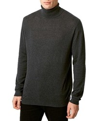 Topman Lightweight Cotton Turtleneck Sweater