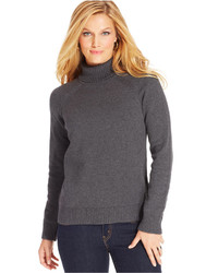 Karen Scott Long Sleeve Turtleneck Sweater