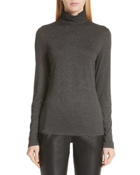 St. John Collection Mock Neck Jersey Top