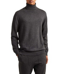 French Connection Regular Fit Stretch Cotton Turtleneck