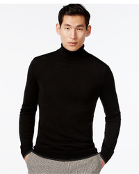 INC International Concepts Solid Merino Blend Turtleneck Sweater