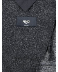 Fendi Contrast Trim Tweed Blazer