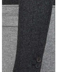 Fendi Two Tone Tweed Detachable Blazer