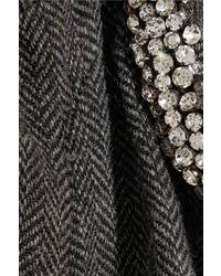 Isabel Marant Huntley Embellished Herringbone Tweed Jacket
