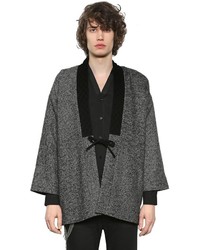 The Kooples Tweed Wool Jacket W Velvet Collar