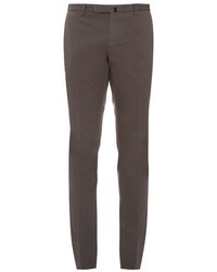 Incotex Slim Leg Cotton Blend Twill Chino Trousers