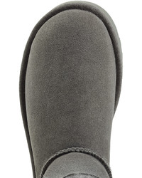 UGG Australia Shearling Lined Suede Boots With Button