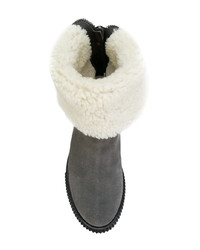 Moncler Shearling Cuffed Boots