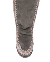 Mou Stitched Knee Boots