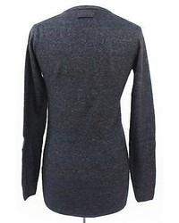 Dolce & Gabbana D G By Dolce And Gabbana Charcoal V Neck Sweater Size M