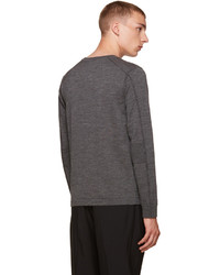 Wooyoungmi Grey V Neck Sweater