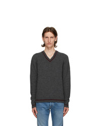 Maison Margiela Grey Wool School Boy Sweater
